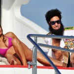 Sacha Baron Cohen promotes <i>The Dictator</i> in Cannes with help from Elisabetta Canalis and Sasha Volkova